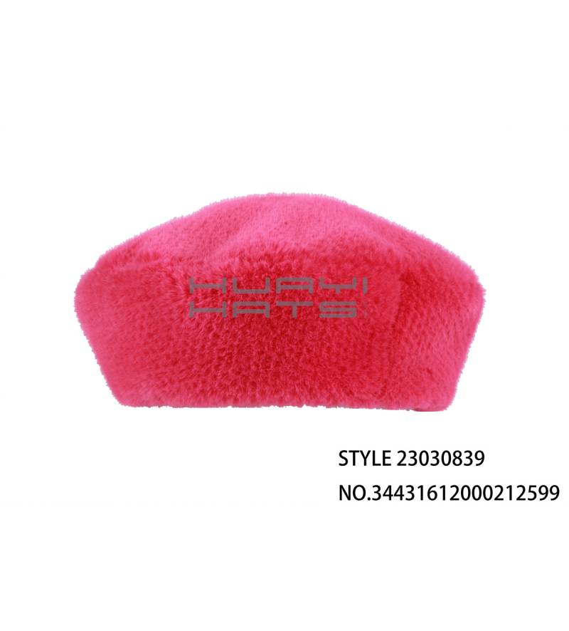 Bright Plush Beret