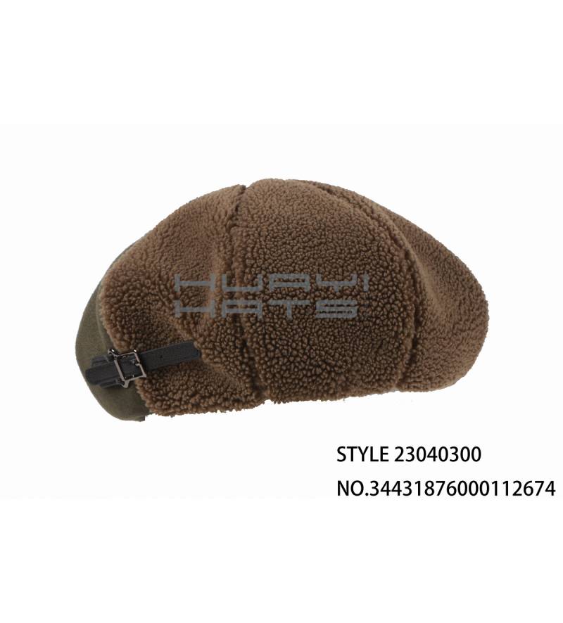 Vintage Brown Lambswool Beret